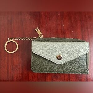 Nanette Lepore Olive Green Key & Card Holder | NWOT